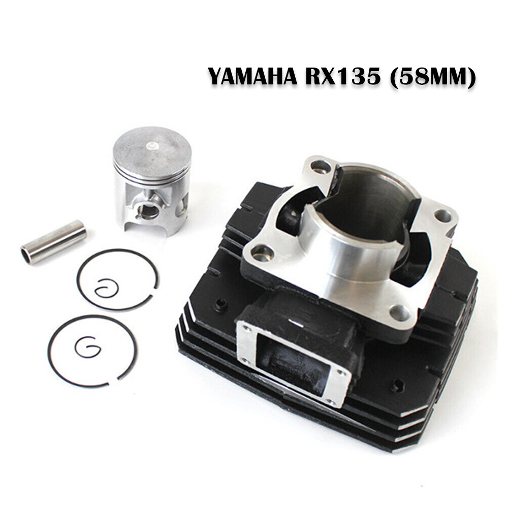Motorcycle Piston - Motorcilinderblok zuigerveren pakkingset 58mm voor YAMAHA