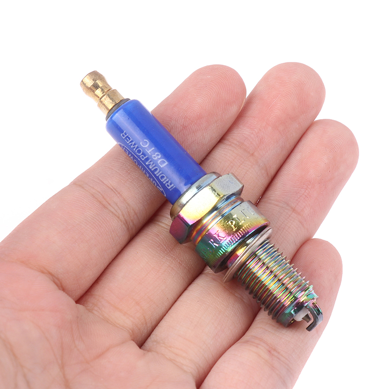 Motorcycle Spark Plug - Blauwe Iridium Bougie D8TC Voor Verticale