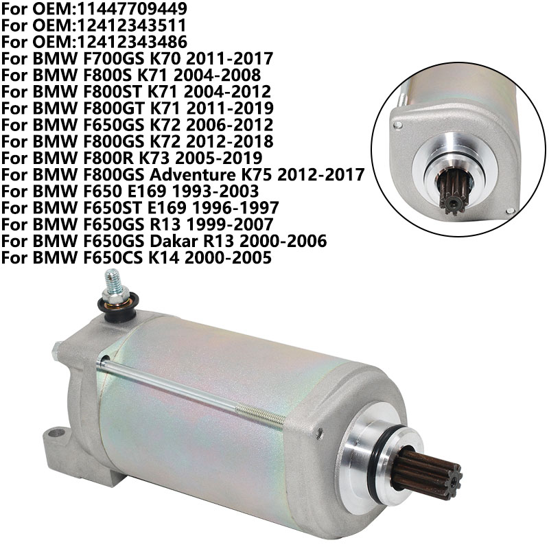 Motorcycle Starter Motor - Motorfiets Startmotor Voor BMW F800ST F800GT