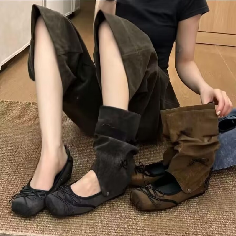 Motorcycle Cylinder - Drie-delig afneembare platte schoenen met vierkante